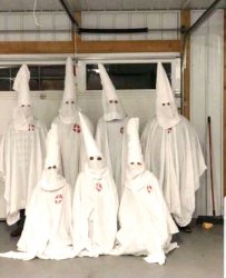KKK Practices Social Distancing Meme Template