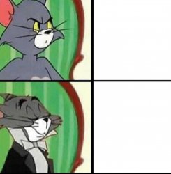 Fancy Tom Cat Meme Template