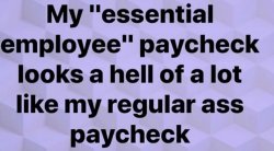 American Psycho Essential Paycheck Same As Regular Paycheck Meme Template