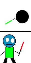 Cryptic and void lightsaber Meme Template
