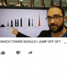 WHICH TOWER SHOULD I JUMP OFF OF? Meme Template