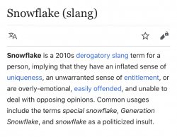 Snowflake definition Wikipedia Meme Template