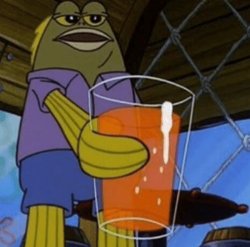 spongebob drink tom Meme Template