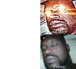 Sleeping Shaq Reversed Meme Template