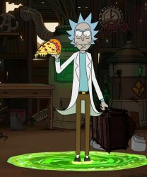 Rick pizza Meme Template