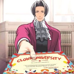 Clown university certificate Meme Template