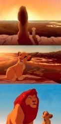 simba shadowy place Meme Template