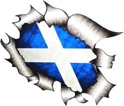 Scottish Flag Rip Tear Meme Template