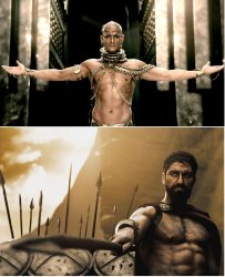 Xerxes and sparta king Meme Template