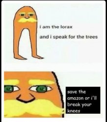 Ill break your knees Meme Template