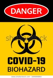 Coved 19 warning sign Meme Template