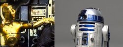 R2 VS C3PO Meme Template
