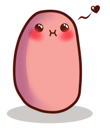Kawai potato heart Meme Template