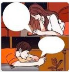 Texting in bed Meme Template