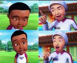 Upin ipin Meme Template
