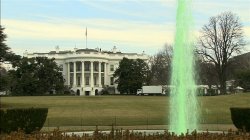 White House green fountain Meme Template