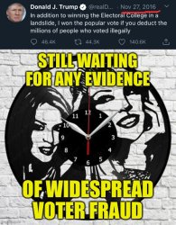 Kylie clock voter fraud Meme Template
