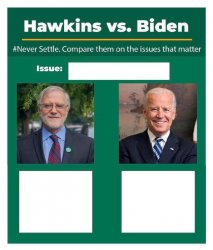 Howie Hawkins vs. Joe Biden Meme Template