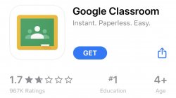 Google clasroom 1 star Meme Template