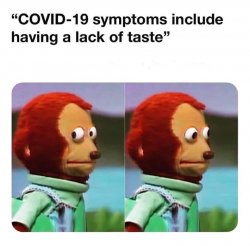 Covid-19 no taste Meme Template