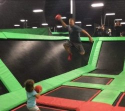 Trampoline Dodgeball Meme Template