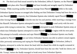 Trump Epstein lawsuit, paragraph 16 Meme Template
