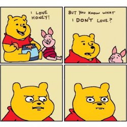 Pooh Loves Honey Meme Template