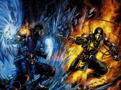 Scorpion vs SubZero Meme Template