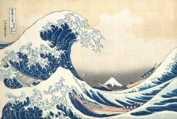 The Great Wave off Kanagawa by Hokusai Meme Template