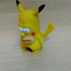 Homer Pikachu Meme Template