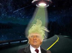 Trump UFO space cadet fantasy Meme Template