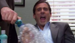 Micheal Scott Grilled Foot Meme Template