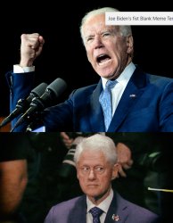 Biden Clinton Meme Template