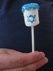 Israel Flag Marshmallow. Meme Template