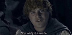 Samwise Now wait just a minute Meme Template
