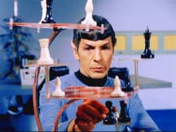Spock playing chess Meme Template