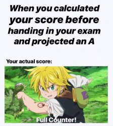 How to get a great score on a test! Meme Template