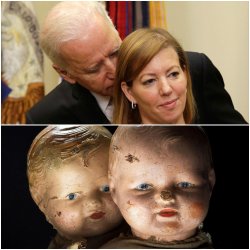 creepy Joe creepy doll Meme Template