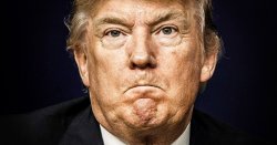 Trump lips pursed frustration humiliation disaster fail Meme Template