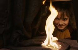 Hermione setting fire to snapes cloak Meme Template