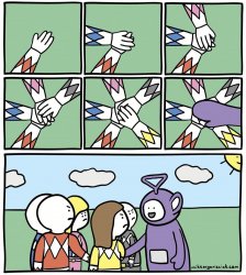 Teletubies Meme Template