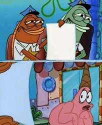 Patrick scared of image Meme Template