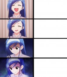 Disappointed Anime girl Meme Template