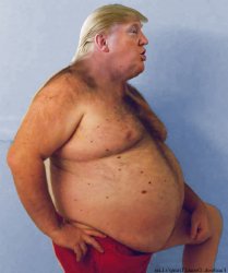 Trump fat naked Meme Template