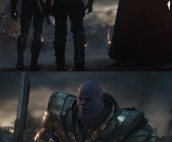 Thanos back to me Meme Template