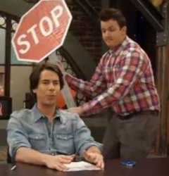 guy with stop sign Meme Template