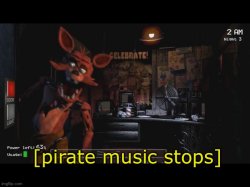 Pirate music stops Meme Template