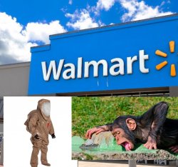 Walmart hazmat Meme Template