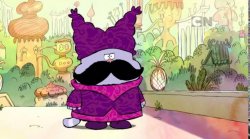 Chowder with a Mustache Meme Template