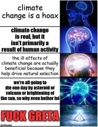 big brain time climate change Meme Template